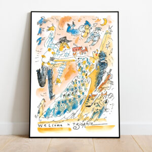 AFFICHE INEDITE DE JOANN SFAR FORMAT A2 - 2