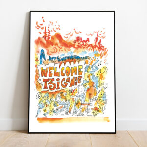 AFFICHE INEDITE DE JOANN SFAR FORMAT A3 - 3