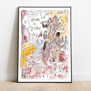 AFFICHE INEDITE DE JOANN SFAR FORMAT A3 - 4